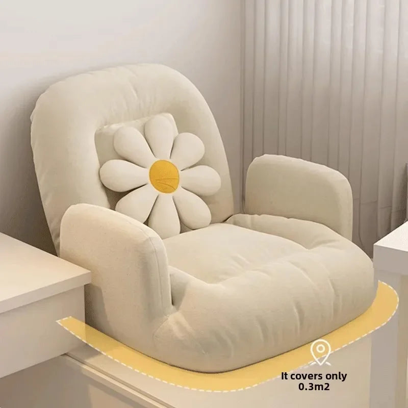 New Adjustable Tatami Sofa Lovely Chair Smal Seat Cushion Lazy Person Sofa Single Bedroom Floor Seat Foldable Lazy Sofa 4 Color