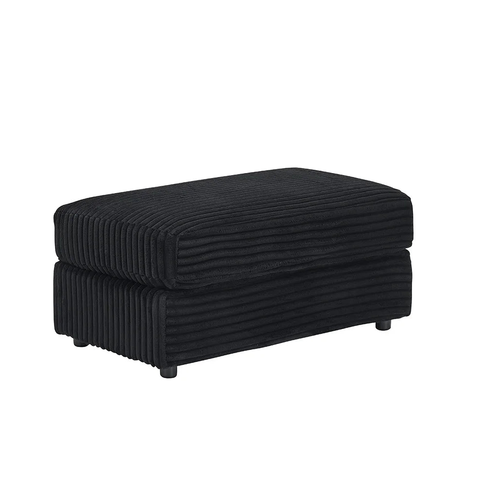 39-Inch Soft-Seat Single Sofa With Footrests Equipped With A Cup Holder Corduroy Fabric Is Highly Suitable for Use In The Living Room Or Bedroom