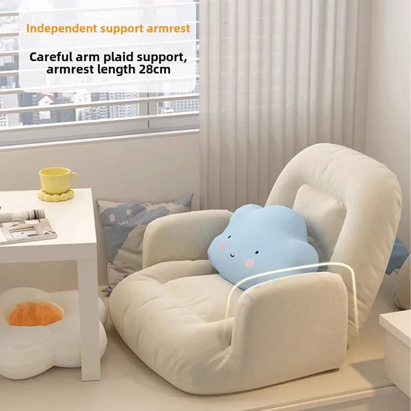 New Adjustable Tatami Sofa Lovely Chair Smal Seat Cushion Lazy Person Sofa Single Bedroom Floor Seat Foldable Lazy Sofa 4 Color