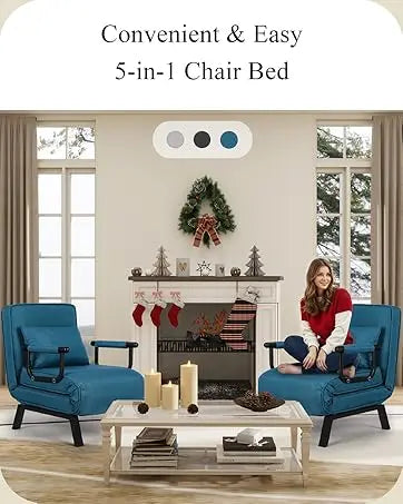 TYBOATLE 65" Futon Sofa Bed 2 USB - Tufted Upholstered Adjustable Loveseat Modern Mid Century for Small Spaces Dark Grey